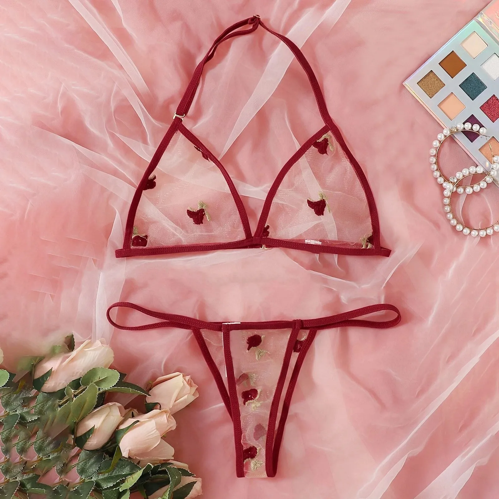SAGACE Women Lingerie Sexy New Erotic Bandage Lace Sleepwear Cross Babydoll Hollow Cosplay G-String Thong Underwear Fashion Bra | Женская