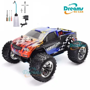 شراءHSP RC سيارة 1:10 مقياس اثنين من السرعة على الطرق الوعرة شاحنة كبيرة نيترو الغاز السلطة 4wd التحكم عن بعد سيارة عالية السرعة هواية سباق RC سيارة