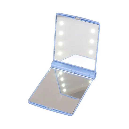 Зеркало для макияжа с 8/16 светодиодами, косметическое зеркало с сенсорным выключателем, подставка на батарейках для настольной ванной и путешествий - Цвет: pattern 5