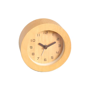 

Wooden Bedside Alarm Clocks Simple Silent Creative Students Alarm Clock Bedroom Wekker Hout Night Light Home Clocks OO50AC