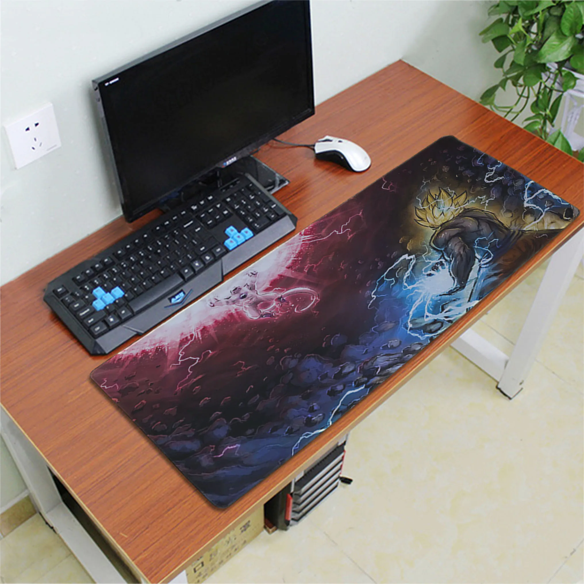 Dragon Ball z padmouse 800x300x2 мм коврик для мыши для ноутбука коврик для мыши Son Gohan notbook компьютерный игровой коврик для мыши геймер игровые коврики