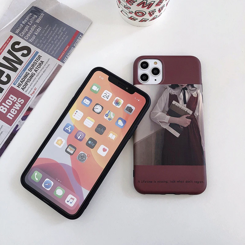 Чехол для телефона s в стиле ретро для IPhone 11Pro Max, чехол для IPhone X XS 6 6S 7 8 11 Plus, мягкий силиконовый чехол