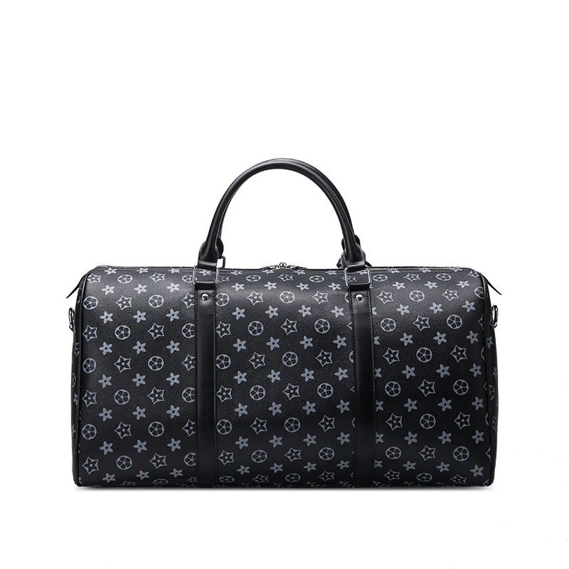 

Man Travelling Luggage Traveling Duffel Bag Super Capacity Business Men Travel Bags Tourism Black Lattice Handbag Poker Pattern