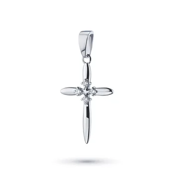 

Pendant in white gold with diamonds