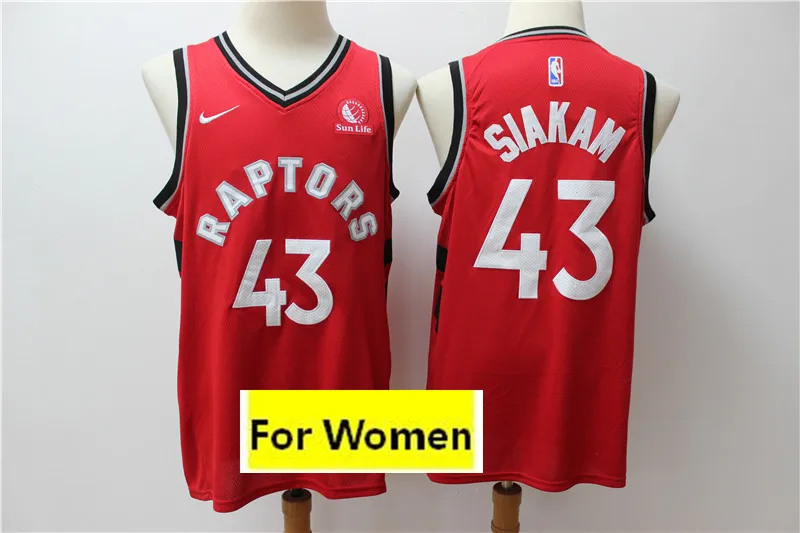 Новинка /20,, женские трикотажные изделия Toronto#23 Fred VanVleet#43 Pascal Siakam#7 Kyle Lowry baskeball