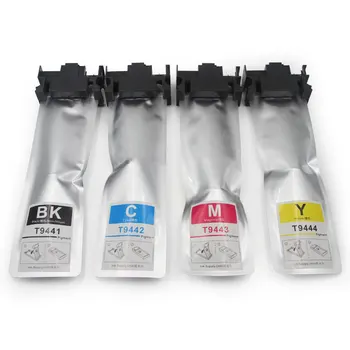 

vilaxh T9441 - T9443 Pigment Ink Cartridge With Chip For Epson WorkForce Pro WF C5290 C5790 C5210 C5710 Printer Pigment Ink bag