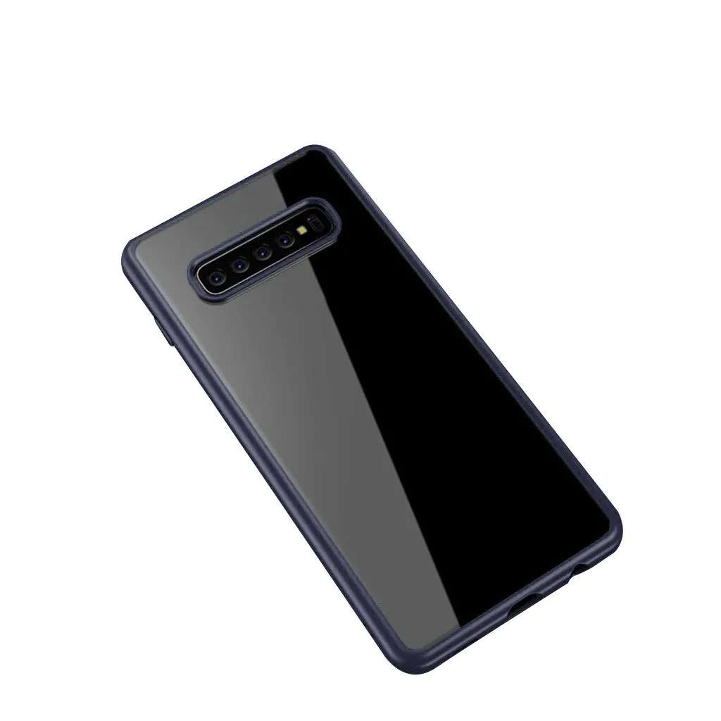 Прозрачный силиконовый гелевый ТПУ защитный чехол для S10 - Цвет: Blue