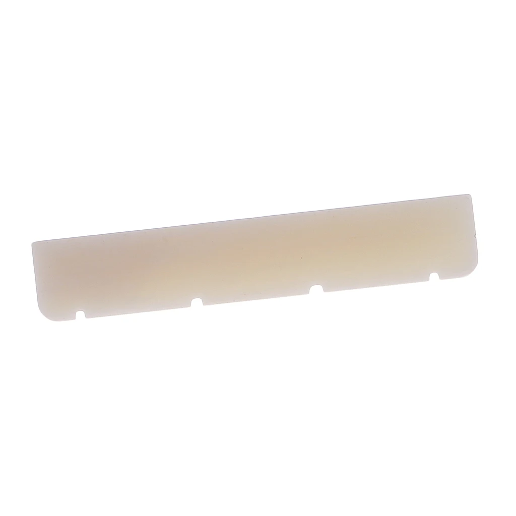 3x Ukulele Bridge Nut Cattle Bone Slotted Replacement Parts for Guitar Parts