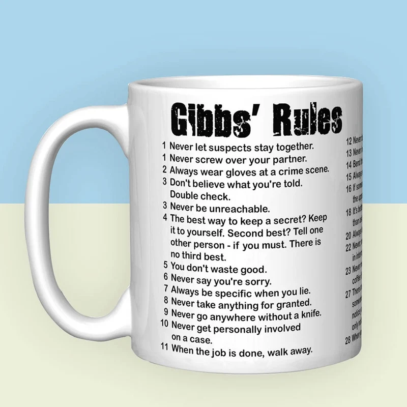 Novetly Gibbs' Rules кружка чашка с буквенным принтом керамическая чашка кофейная чашка Canecas