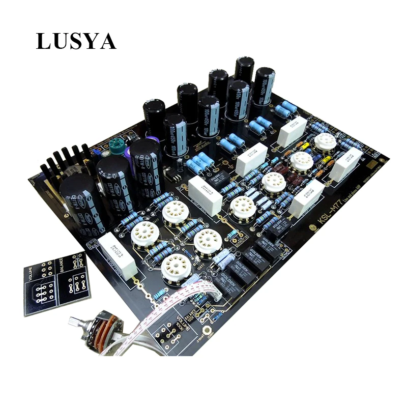 Lusya Hi-Fi клапанная трубка Phono Предварительный усилитель стерео предусилительная