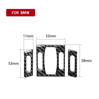 

Durable And Practical 3Pcs Carbon Fiber Interior Air Outlet Trim Cover For BMW 5 Series E60 2004-2010