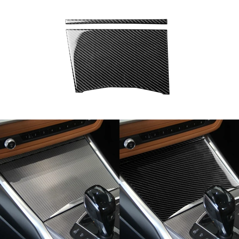 

Carbon Fiber Multimedia Central Control Panel Cover Trim for BMW 3 Series G20 G28 2019-20