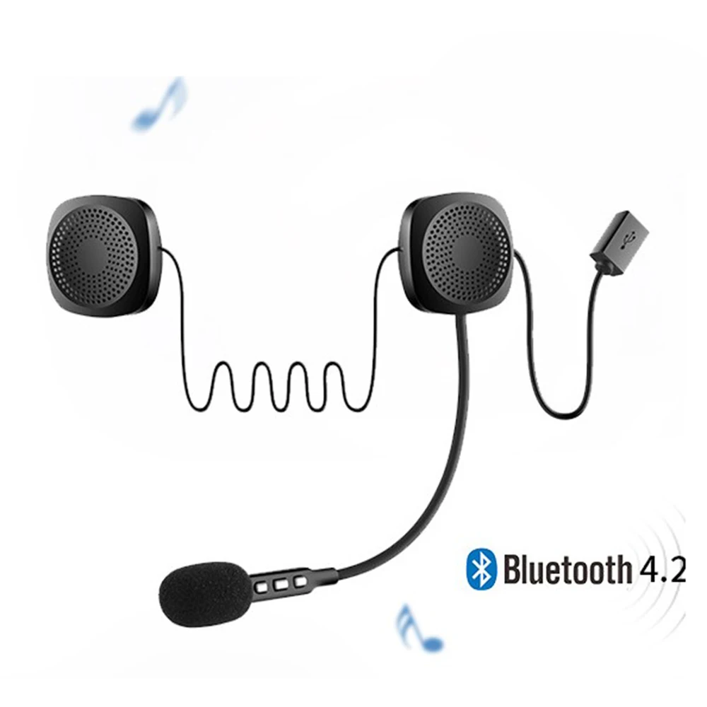 Шлем гарнитура s Moto bluetooth Беспроводная анти-помехи шлем гарнитура Hands Free bluetooth V4.2 домофон для мотоцикла