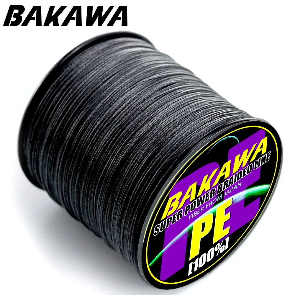 

BAKAWA 4 strands 500M Braided Fishing Line Monofilament Carp Fishing Quality Japanese Material Wire ALL RANGE pesca Super