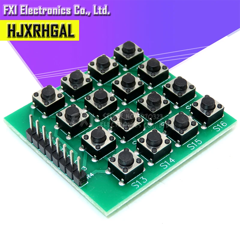 1Pcs 4x4 Matrix 16 Keypad Keyboard Module 16 Buttons Mcu For Arduino UE