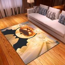 Хэллоуин коврик и ковер для дома гостиная дети мальчики спальня напольные украшения коврики летучие мыши фонарь-Тыква большая площадь ковры