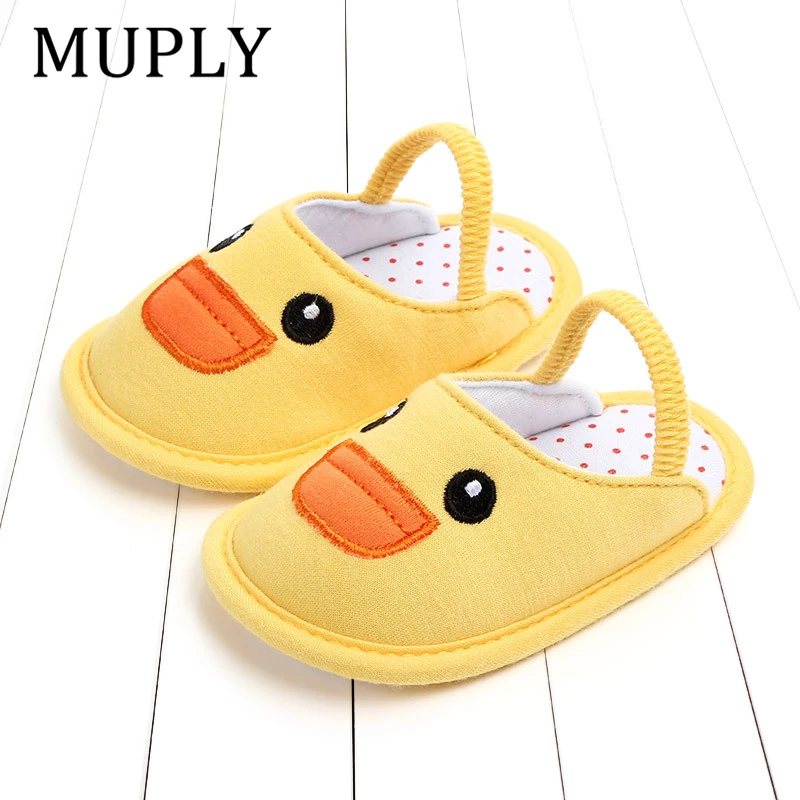 Cartoon animal Baby Shoes Summer Cute Infant Slippers Soft Sole Anti-Slip for Newborns