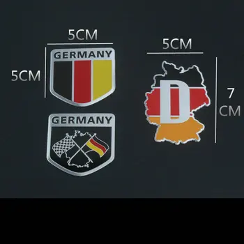 

6pc Car Sticker For bmw e91 e90 e53 g30 e34 f31 e38 x3 e83 Motorcycle Car Accessories Germany Flag Aluminum Alloy