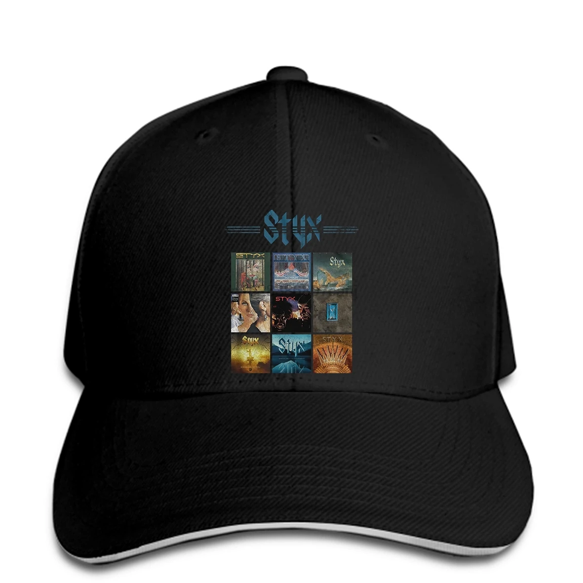 Бейсболка Styx обложки для альбома мужские бейсболки Rock Band Tour Merch Music Black