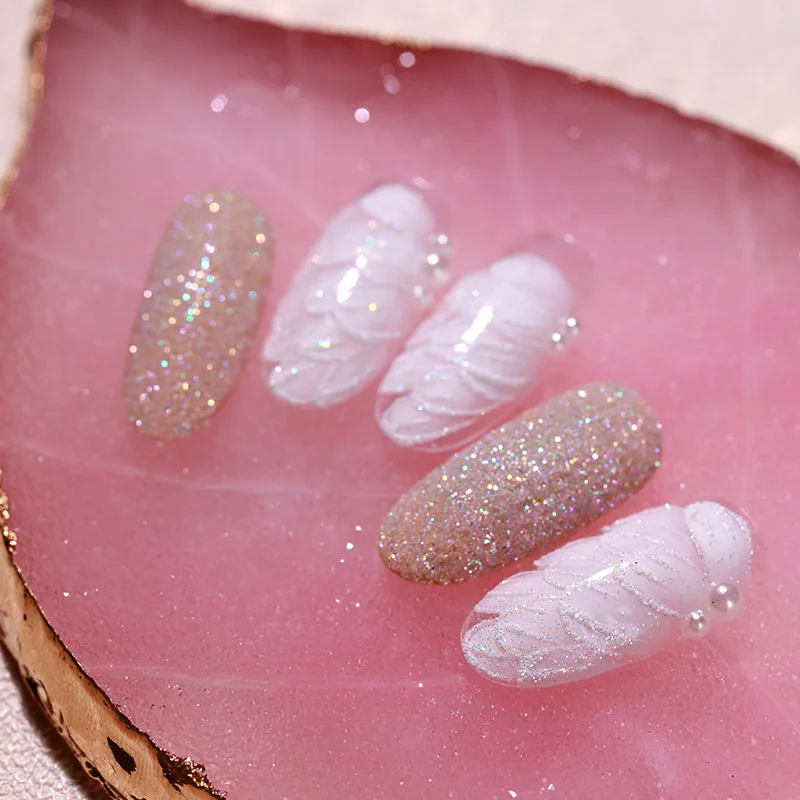 Nail Decoration Shiny Silver Nail Glitter Powder Chrome Glitter Pigment Dust For Nail Gel Polishes