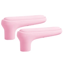 2 шт., Силиконовая накладка на дверную ручку, Детская безопасность, мягкие, легко устанавливаемые перчатки, защитные, против столкновений, аксессуары для дома, декоративные