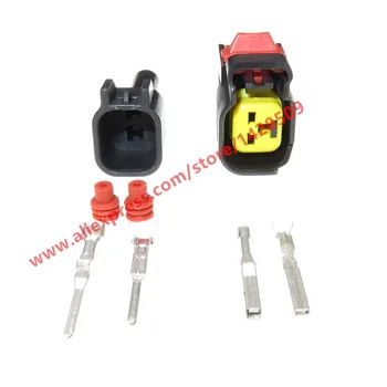 

10 Sets 2 Pin Female And Male EV6 Wire Connector For Injector Connector Automotive Electrical Connector