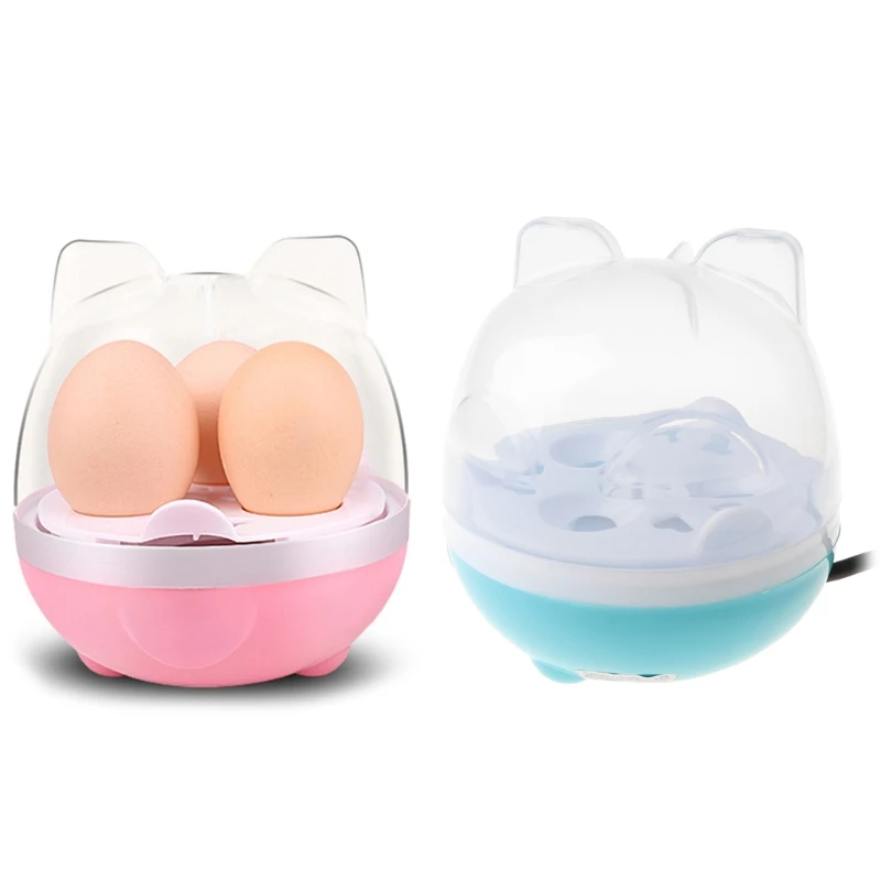 

Electric Hard Boiled Egg Cooker Portable Rapid Kitchen 3Pcs Egg Steamer Boiler A0NC