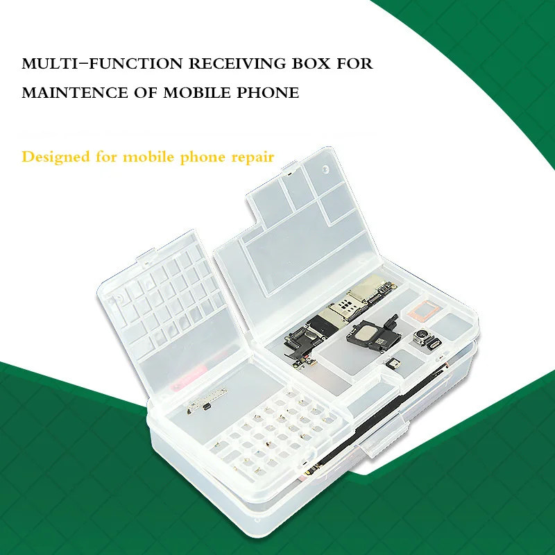 Multi Funcional Caixa de Armazenamento Reparo do Telefone Móvel Tela Lcd Placa-mãe ic Chips Componentes Parafusos Organizador Ferramentas Recipiente - Image 5