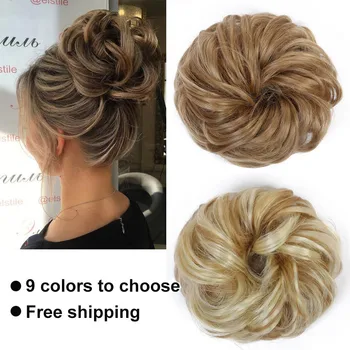 

LUPU Synthetic Headdress Hair Chignons Bun Updo Wrap Hair Rope Rubber Band Hair Extensions