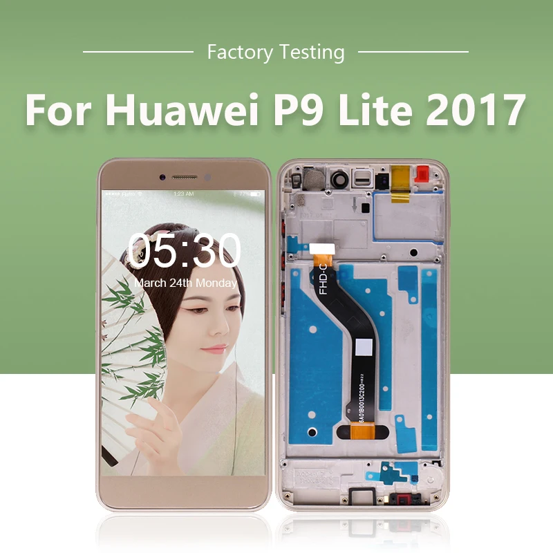 10 шт. для Huawei GR3 2017 Honor 8 Lite P8 P9 ЖК дисплей сенсорный экран дигитайзер + рамка