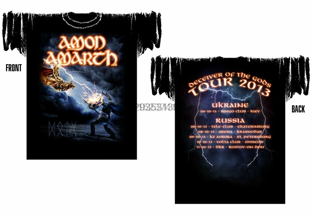 Amon Amarth обманщик богов Тур 2013 Официальная Лицензированная аутентичная