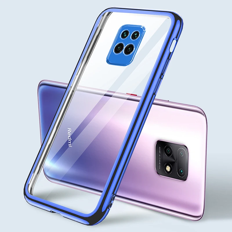 Прозрачный силиконовый чехол для Xiaomi Redmi Note 9S 9 Pro Max Note9 S с лазерным покрытием