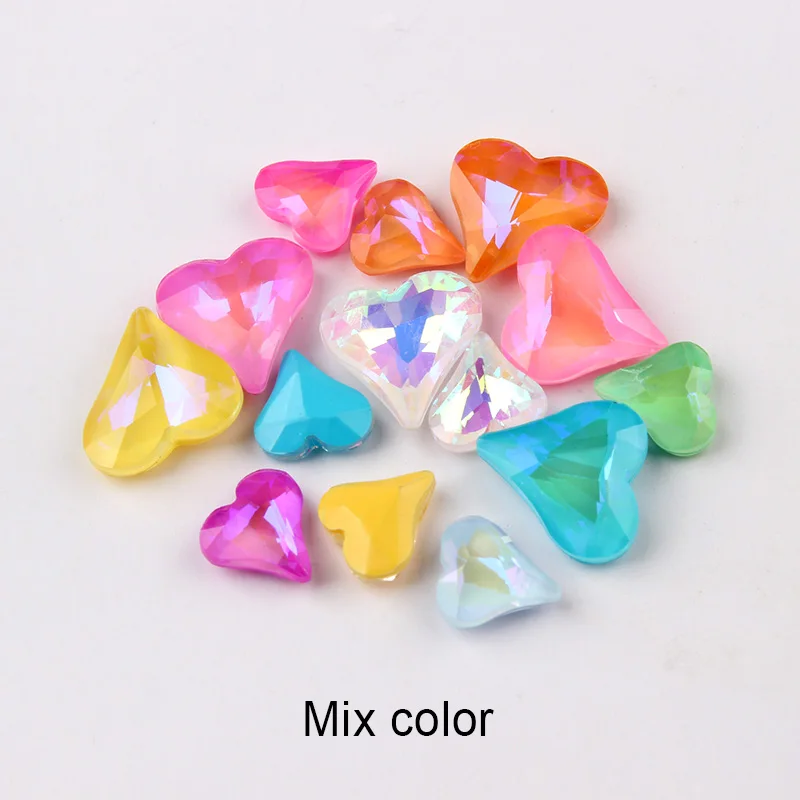 Diamantes de imitación para decoración de uñas, piedras de Cristal AB para  decoración 3D - AliExpress