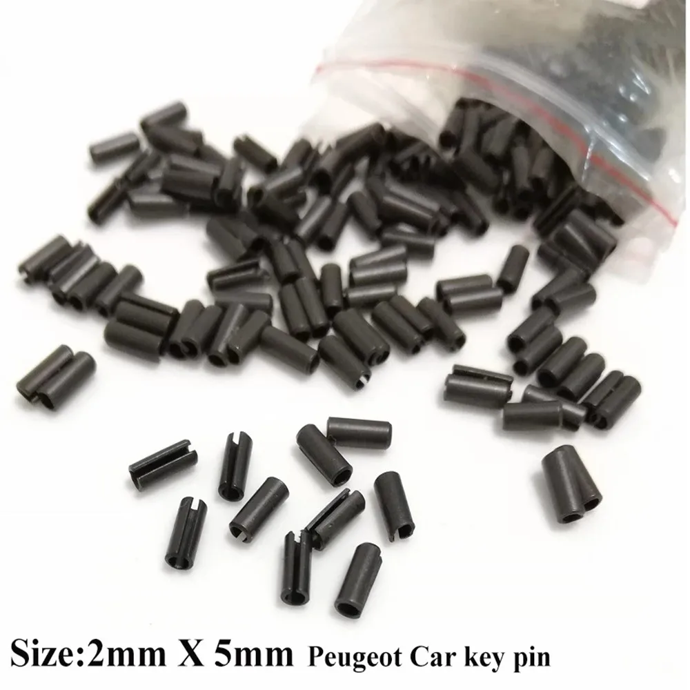 Keychannel 100Pcs/200Pcs 2*5MM Schlüssel Pin Für Peugeot Auto Schlüssel Klinge Befestigungs Pin auto Schlüssel Fernbedienung Schlüssel Klinge Starke Eisen und Stahl Pin – Detail 1