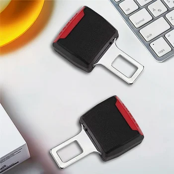 

1Pair Adjustable Car Safety Seat Belt Buckle Clip Extender Extension Universal Car Seat Belt Replacement