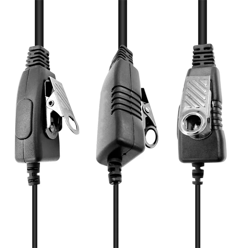 G Shape Soft Ear Hook Earpiece Headset and PTT for Motorola Two Way Radio, Compatible with Walkie Talkies CLS1410, CLS1100
