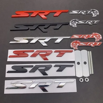 

Metal Front Grille Emblem Sticker Car Styling SRT Logo for JEEP Grand Cherokee Dodge Hell Cat SRT Challenger Charger Caliber