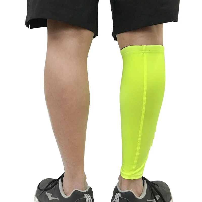 1Pcs Sports Football Cycling Compression Sleeves Honeycomb Sponge Safety Calf Leg Shin Sports Protection Men Women