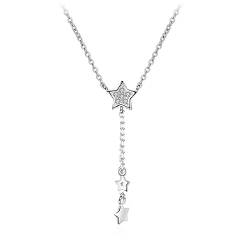 

Dorado 925 Sterling Silver Necklaces Aaa Zircon Star Long Pendant Fine Jewelry for Women Party Accessories For girl women