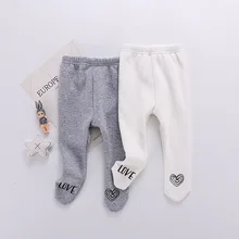 Новое поступление, лосины для мальчиков и девочек на осень и зиму, модные мягкие детские штаны для девочек 0-2 лет