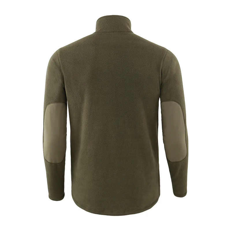 Men's Outdoor Hiking Fleece Jacket Liner Training Jackets Autumn Winter Windproof Pullover Tops