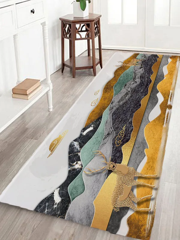 Лаконичный Абстрактный Коврик для кухонной и входной двери, противоскользящий напольный коврик для ванной комнаты, прихожая, лаконичный дизайн напольной плитки