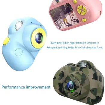 

Mini Digital Camera 2 Inch Cartoon Cute Camera Toys Children Birthday Gift 1080P Toddler Toys camera