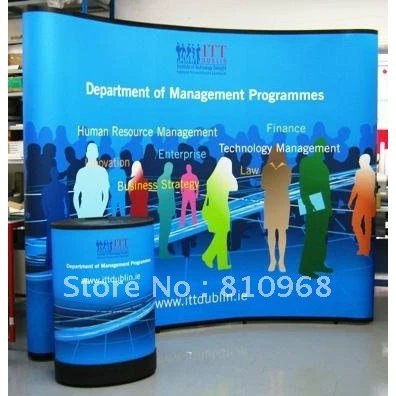 

Spring Concave Magnetic Pop Up Backwall, banner, large stand up display banner (pop up + trolley + printing + express shipping)