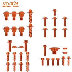CNC мотоцикл оранжевые боковые панели сиденья заднее переднее крыло радиатора кожухи винт для KTM EXC 85 125 200 250 300 350 450 2004-2007