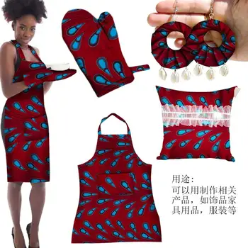 

Free Shipping African Wax Cotton fabric 2020 Circle Flower patern Cotton Fabric Fashion African Fabric Material 6 Yards 24FS1074