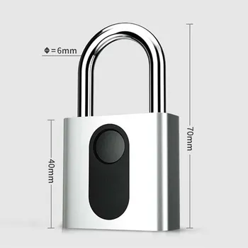 

Automatic Fingerprint Lock Nokelock Electronic Padlock Iron Door Locker Luggage Lock Travel Business Office