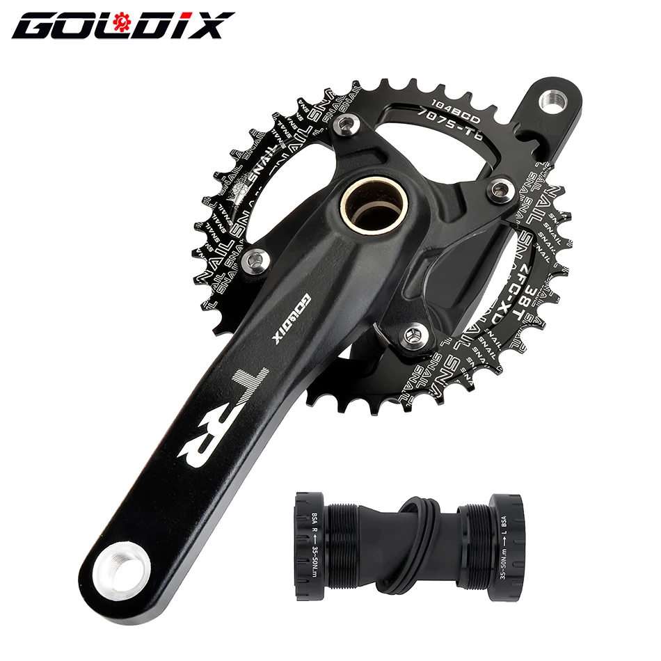 GOLDIX Mtb Crankset 170 мм/175 мм широкая узкая зубчатая Звездочка велосипедная для SRAM/SHIMANO
