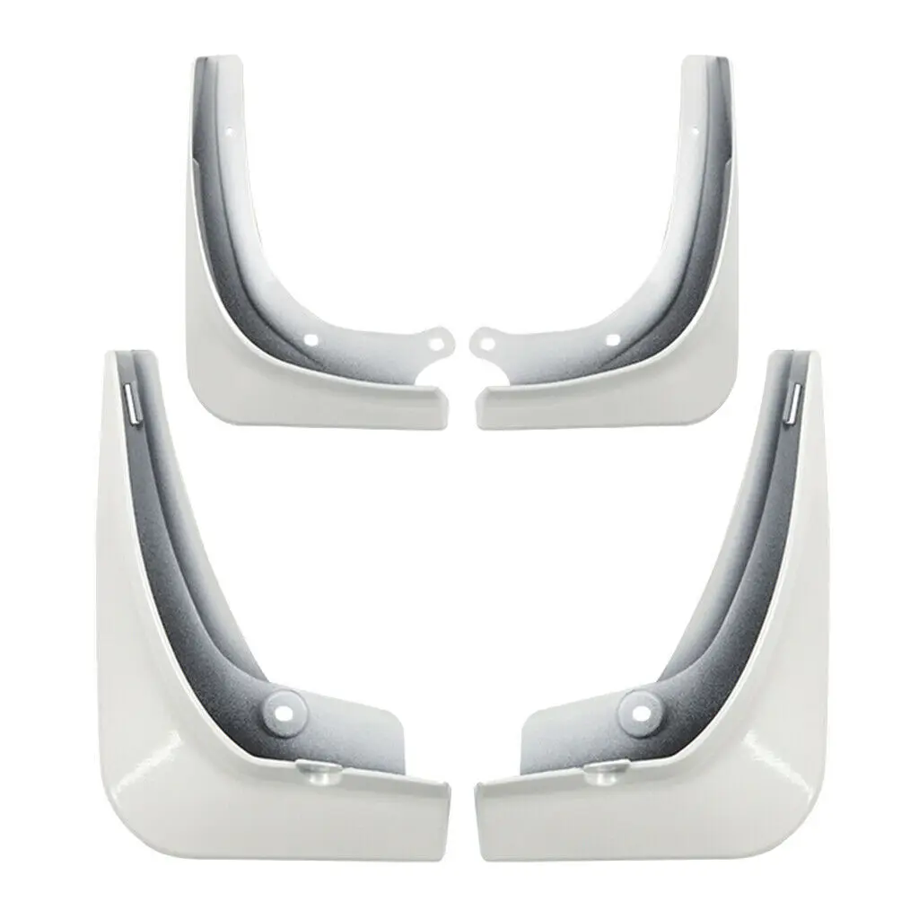 4 шт. Авто Брызговики крыло винты для Tesla модель 3 брызговики крылья внешний стиль - Цвет: White