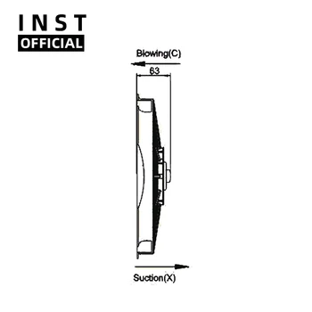 

Air Conditioning Fan AC A/C Blower Motor FOR Rectangle Diameter:378mm 12V 24V